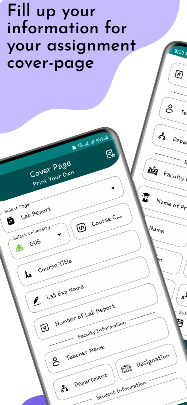 Cover Page Generator screenshot 1