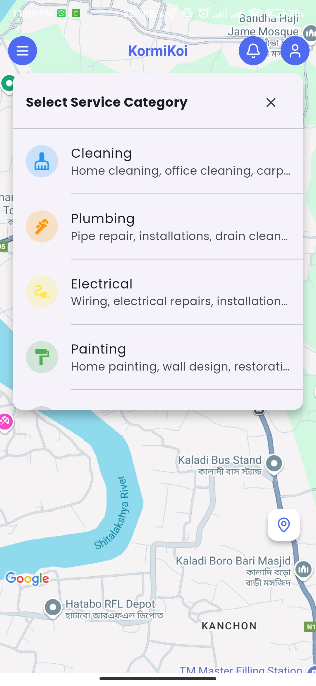 Kormi Koi - Find Trusted Service Providers screenshot 1